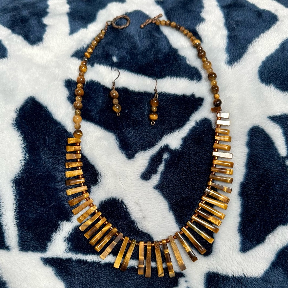 Necklace with matching earrings